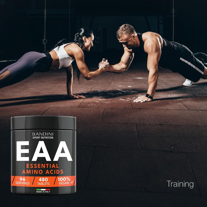 ® EAA Essential Amino Acids | 480 Tablets 96-Day Supply | with All 9 Eaas Intra, Pre and Post Workout | Amino Acid Supplements for Sport | NO Additives, EAA Amino Acids, Vegan Friendly