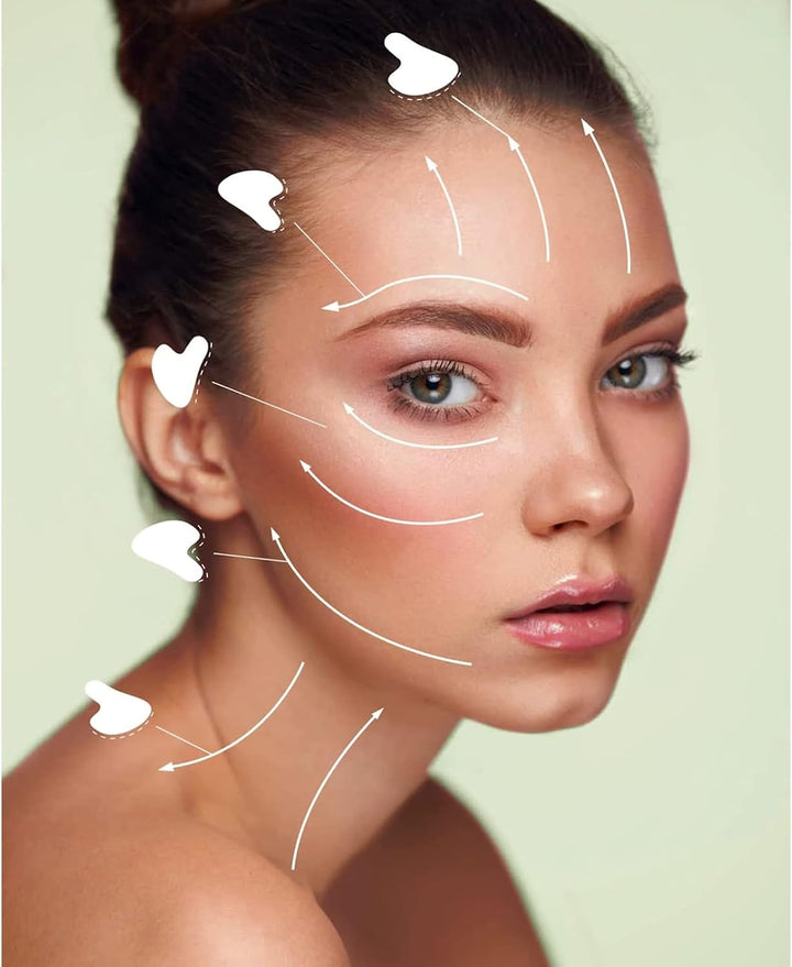 Gua Sha, Premium Gua Sha Stone, Guasha for Face Upgraded, Guasha Stone Natural Jade Stone