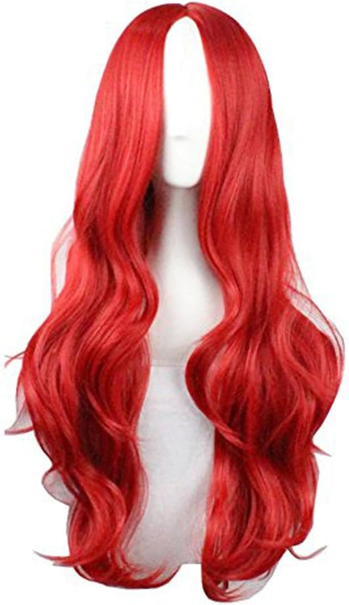 29.5 Inches 75Cm Ladies Long Straight Wig Black Heat Resistant Synthetic Wigs for Fun,Party & Night Out Cosplay Halloween Costume Wig