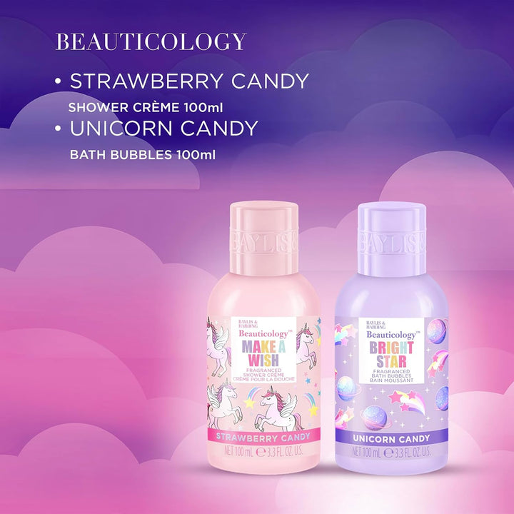 Beauticology Cosmic Unicorn Beauty Bag Gift Set - Vegan Friendly