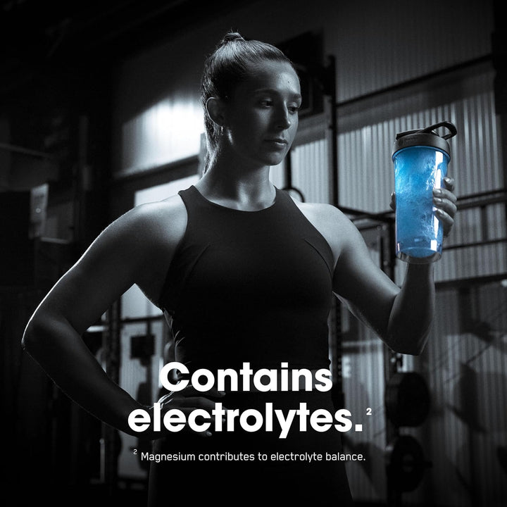 on Platinum Pump Pre-Workout, Intense Caffeine-Free Pre-Workout Food Supplement with Fruitflow, Beta-Alanine, L-Arginine, L-Citrulline, Blue Raspberry Flavour, 20 Servings, 380 G