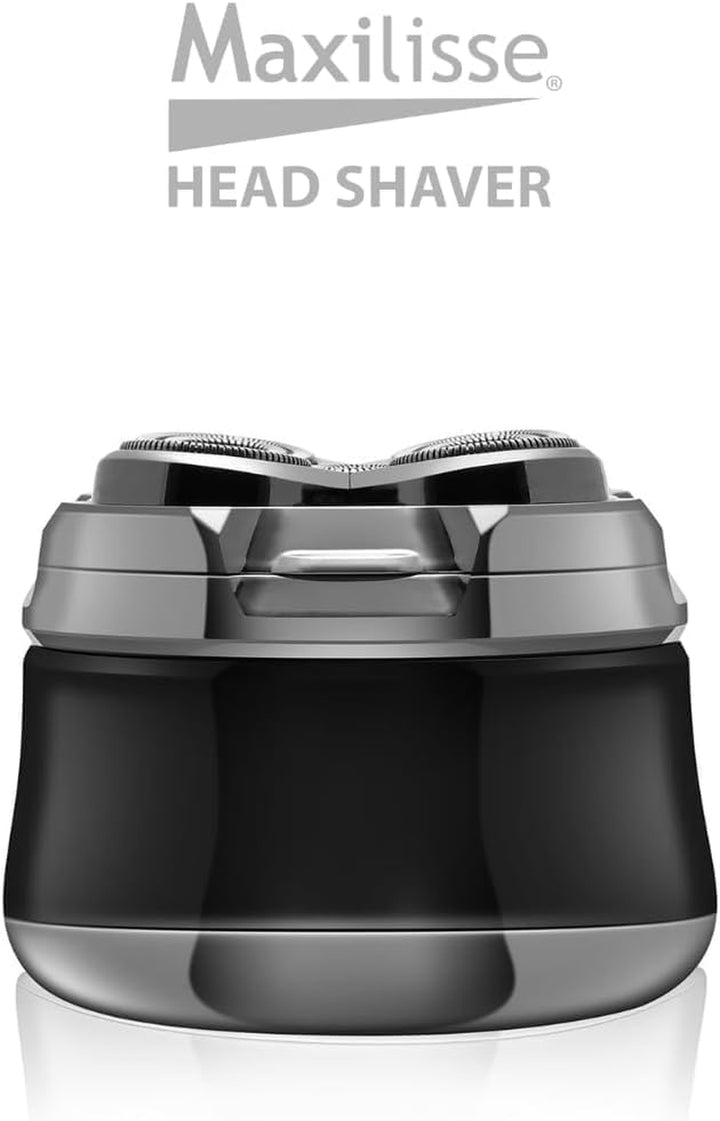 Maxilisse Head Shaver for Men - Professional Electric Shaver with 5 Floating Heads, Cordless, Rechargeable & Lightweight Design with Ergonomic Comfort Grip for Ultra-Close Smooth Head Shaving