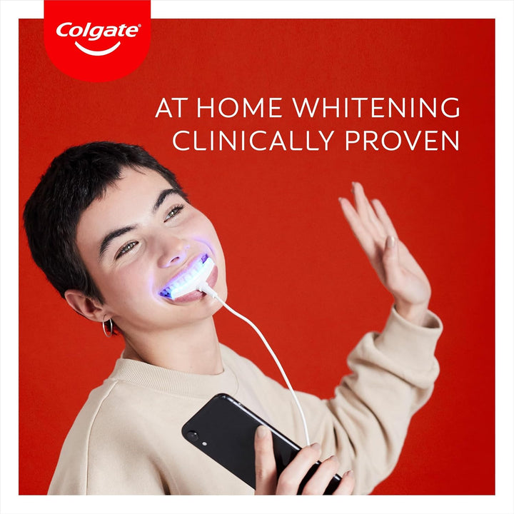 Max White Ultimate at Home LED Teeth Whitening Kit | Enamel Safe | Reverses up to 20 Years of Stains** | Whitening Pen & Smartphone Powered LED Whitening Light | Developed by Dental Experts