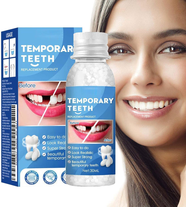 Temporary Tooth Filling Repair Kit for Broken, Chipped, or Missing Teeth - Replace with False Teeth and Filler