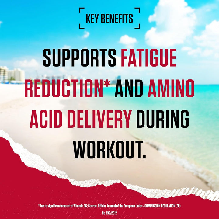 Nutrition Amino X Supplement with Vitamin D, Vitamin B6 and Amino Acids, Fruit Punch Flavour, 70 Servings, 1 Kg