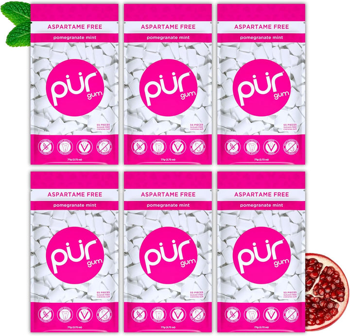 | Sugar Free Chewing Gum | Made with Xylitol | Vegan, Aspartame Free, Gluten Free & Keto Friendly | Natural Cinnamon Flavoured Gum, 55 Pieces (Pack of 3)