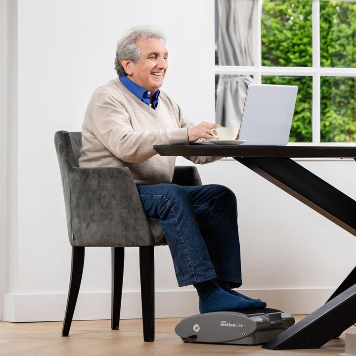 DR-HO’S Motionciser Foot & Leg Massager - Circulation Support for Aching Legs & Feet - Passive Motion Exercise Machine - Adjustable Walking Simulation & Vibrational Massage with Heat