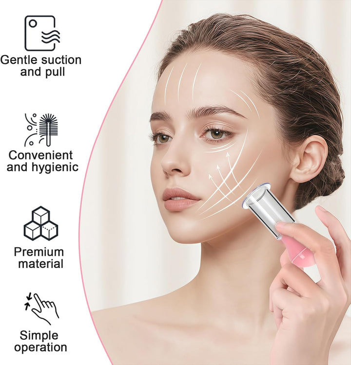3Pcs Facial Cupping Set, 3 Sizes Silicone Facial Cupping Set for Face, Neck, Back, Eyes Massage Vacuum Cup Suction