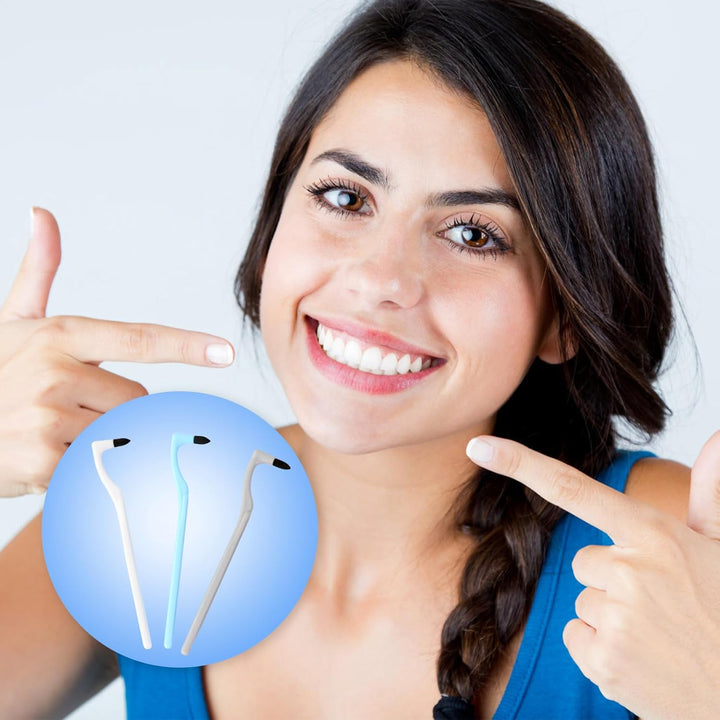 3 PCS Tartar Remover, Teeth Cleaning Kit,Plaque Remover for Teeth, for Removing Plaque & Stain (White & Blue&Grey)