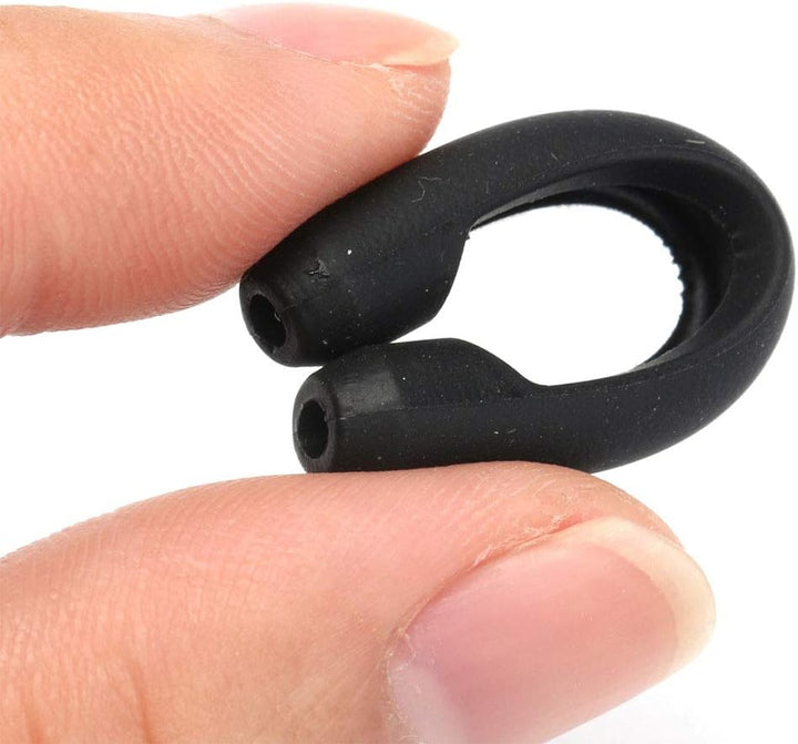 4 Pairs Eyeglasses Temple Tips Sleeve Retainer, Soft Silicone Anti-Slip Elastic Comfort Glasses Retainers, for Spectacle Sunglasses Reading Glasses Eyewear (Random Color) (Black,Clear,Grey,Brown)1