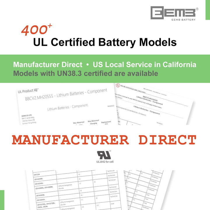 CR2032 Battery 5PACK CR2032 3V Lithium Battery Button Coin Cell Batteries 2032 Battery DL2032 ECR2032 LM2032 for Remotes Watches Calculators Medical Devices Computer Motherboards Key Fobs