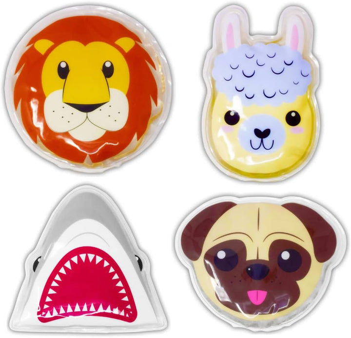 Cold Compress for Kids, Reusable Kids Ice Pack - Fever & Pain Relief - Instant First Aid Soother for Bumps, Bruises, Injury, Boo Boos - Hot or Cool Gel Pads for Your Toddler, Infant, Baby (Llama)