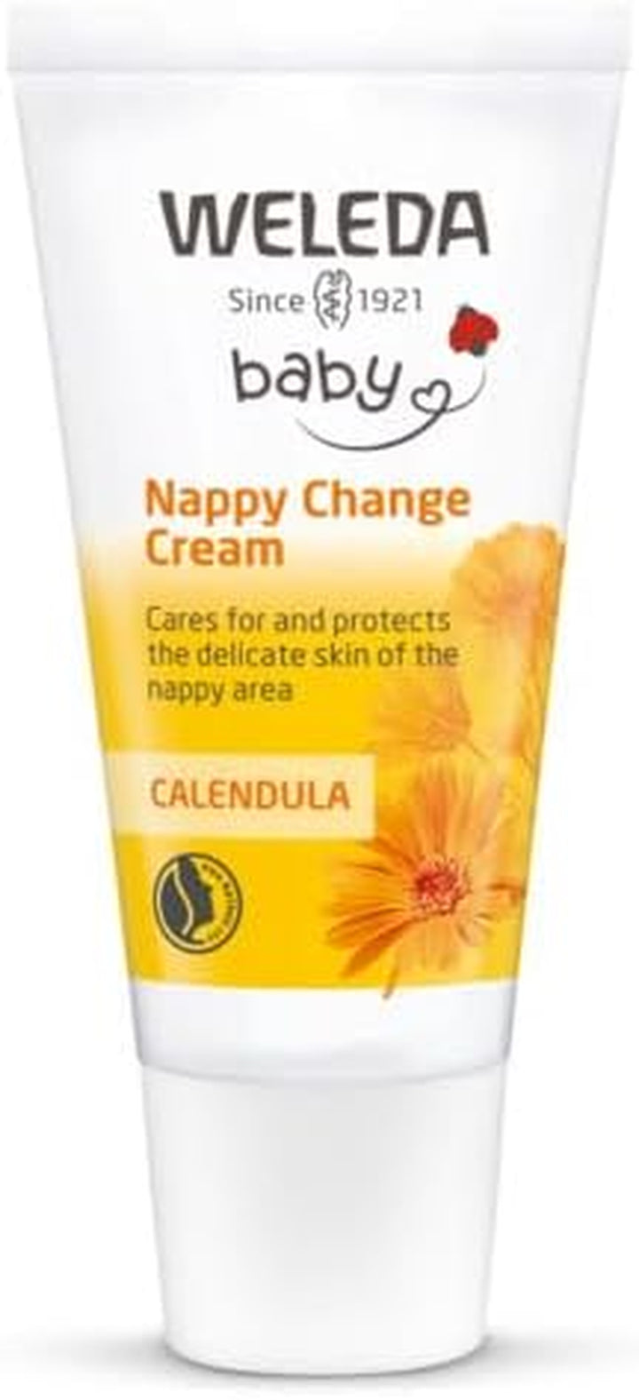 Nappy Cream with Calendula, Barrier Cream for Baby, Lanolin, Dermatologically Tested, Gentle Protection, 100% Certified Natural, 30 Ml