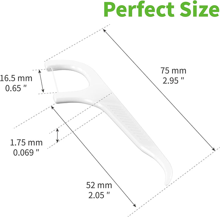 200Pcs Floss Sticks Dental, Triple Clean Advanced Clean Dental Floss Stick, Easy and Simple to Use Tooth Floss Picks, Smoothly Work on Tight Teeth Floss Sticks, Keeps Your Mouth Fresh and Clean