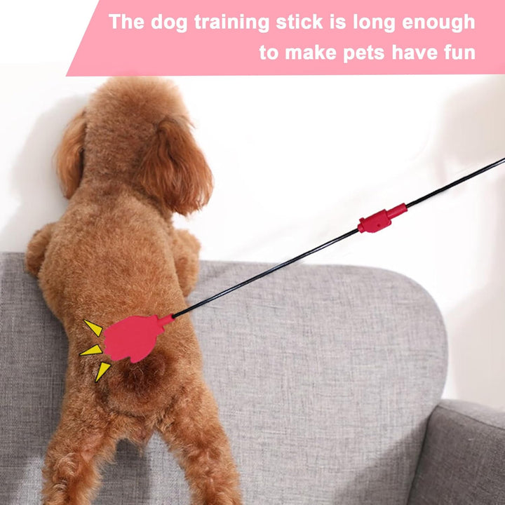 Training Stick, Silicone Retractable Toy Stick with Foldable for Dogs, Extendable Fiber Rod, Flirt Stick, Wandettee Teaser, Pet Flirting Stick