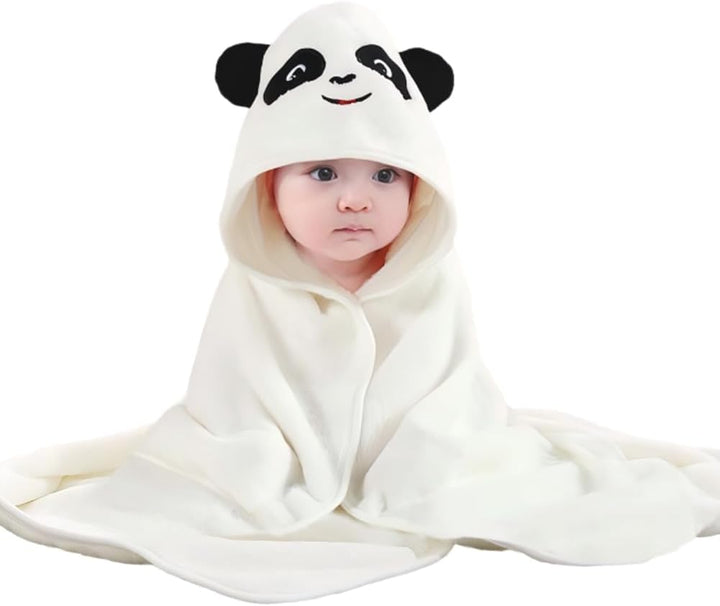 Hooded Towel for Babies, 80 X 80 Cm, Baby Bath Towel, Baby Bath Towel Made of Coral Fleece, Babies Newborns, Blue