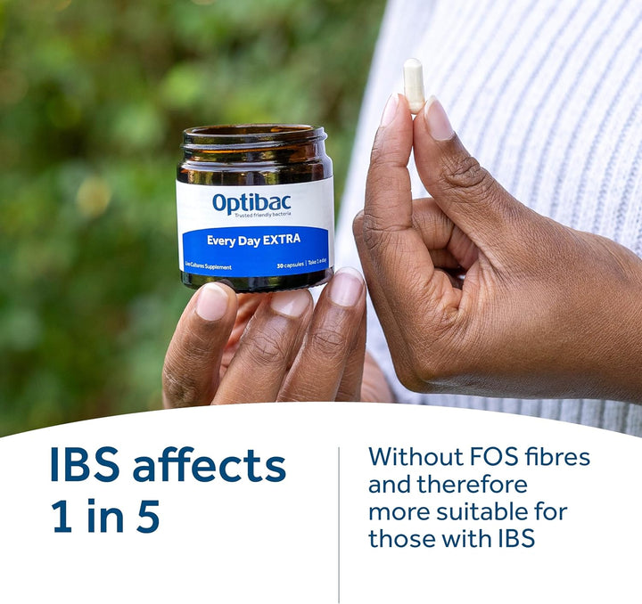 Probiotics Every Day Extra - Advanced Digestive Probiotic Supplement - Most Researched Lactobacillus Acidophilus - 30 Vegan Capsules