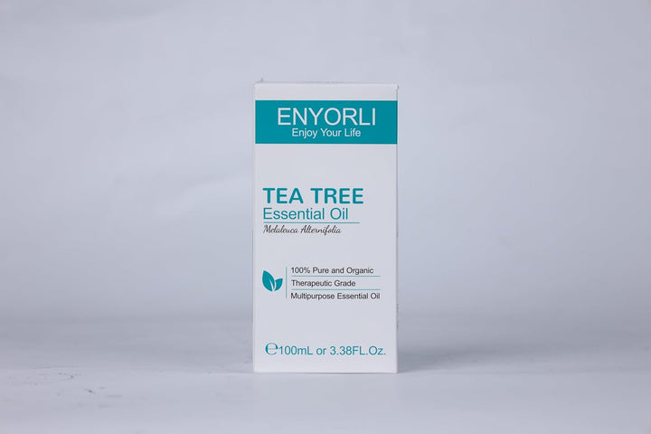 Tea Tree Essential Oil 100Ml Tea Tree Oil 100% Pure Organic for Aromatherapy Diffuser Acne Hair Scalp Nail Fungus Natural Skincare