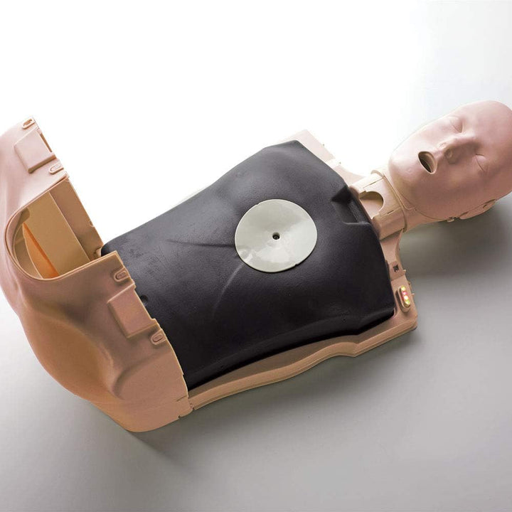 Lightweight Professional Adult CPR/AED Training Manikin with CPR Monitor - Real Life Training & Visual Feedback for Training Students - Includes 10 Lung Bags