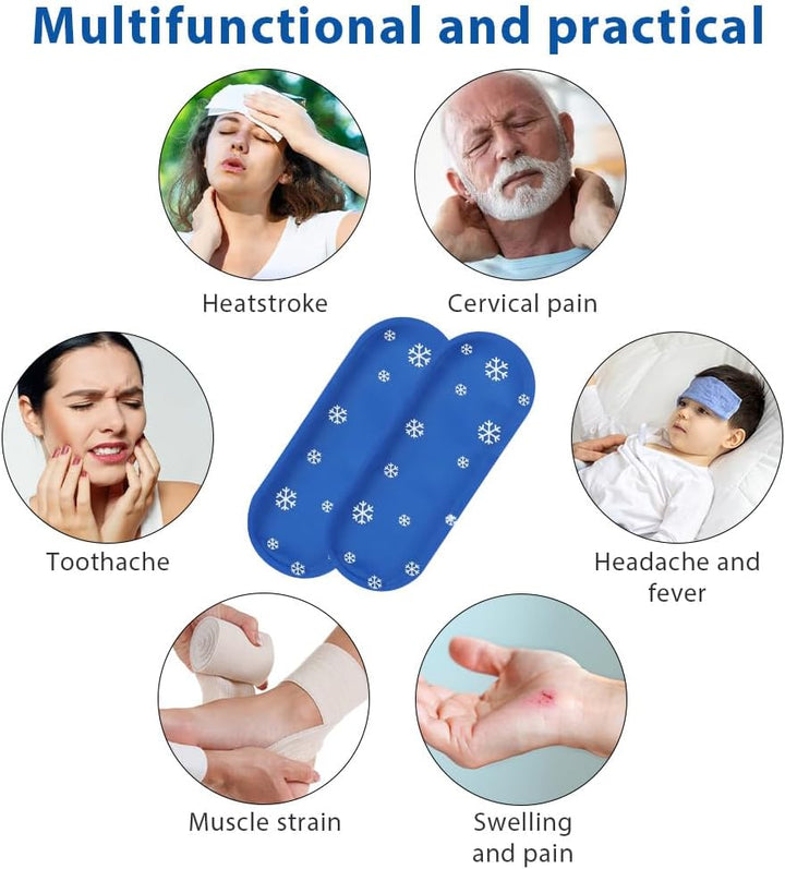 Insulin Cooler Ice Pack, 2 Pack Reusable Ice Packs Medicine Cool Bag, Cooling Gel Pack for Insulin Cool, Ice Packs for Diabetic Insulin Cooler Travel Case and Travel Medication Coolers