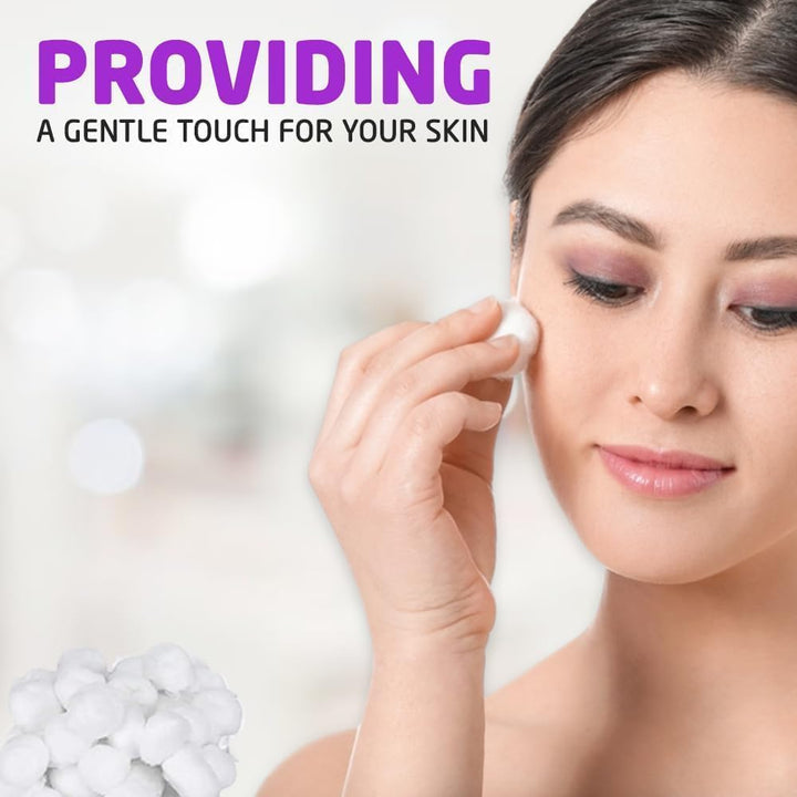 Pack of 120 Cotton Wool Balls, Super Soft, 100% Pure Cotton, Perfect for Everyday Use