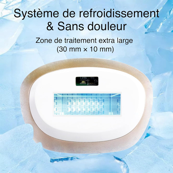 810Nm Diode Laser Hair Removal for Women and Men, V4S for Skin Tone 1-5, FDA Approved Home Use Device, Ice-Cooling Hair Removal System, Wide Angle