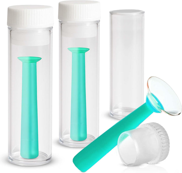 | Contact Lenses Applicator & Remover Tool with Storage Case | 1PC Green Silicone Lens Inserter with Suction Holder for Coloured Contact Lenses