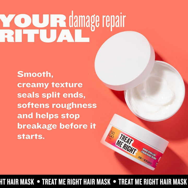 by  Treat Me Right Hair Mask – 200Ml Deep Conditioning Hair Treatment for Damaged, Dry, Coloured & Chemically-Treated Hair with Intensive Repair, Frizz Control & Nourishing Moisture