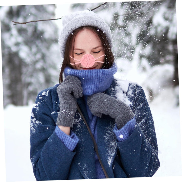 Soft Knitted Nose Warmer for Women and Men Comfortable Winter Nose Cover for Skiing and Outdoor Activities Cold Weather Protection Stylish and Cozy Cold-Resistant Accessory