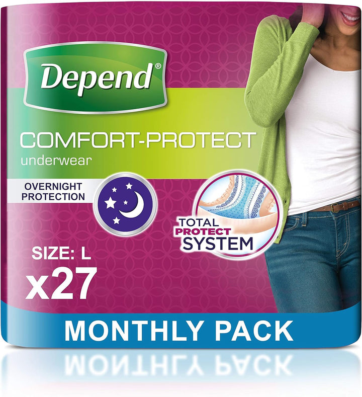 Comfort Protect Incontinence Pants for Women, Extra-Large - 27 Pants