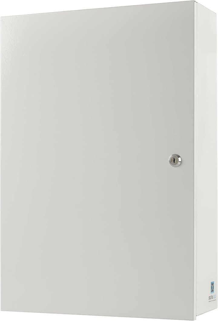 Medical 2 Medicine Storage Cabinet Shelves Wall Mounted Extra Large First Aid Lockable Metal Case for Bathroom Secure Box Locker with Child-Proof Lock Home or Office White