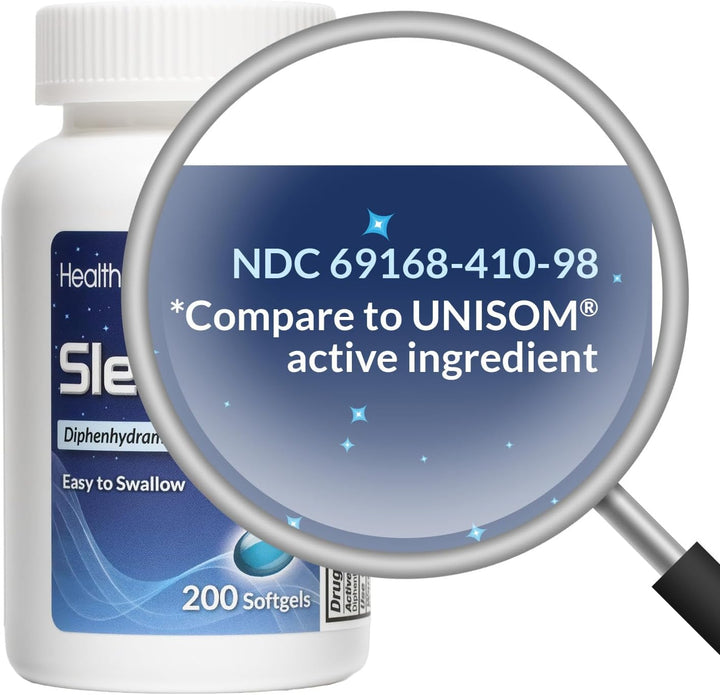 ® Sleep Aid | Diphenhydramine 50Mg | 200 Softgels | Supports Deeper | Restful Sleeping