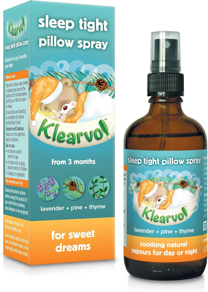 Sleep Tight Pillow Spray 50 Ml (Pack of 1) – Natural Essential Oil Blend with Lavender, Pine and Thyme for Calming Bedtime Routines for Children of 3+ Months