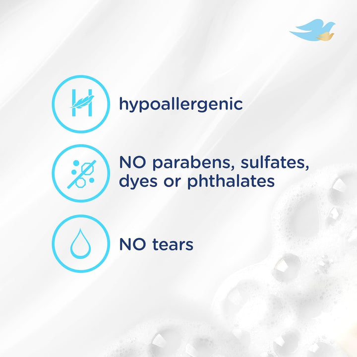 Rich Moisture Head to Toe Wash - Gentle & Nourishing Hair and Body Wash for Babies, Tear-Free Formula, Delicate Fragrance, Keeps Hair and Skin Soft, Ideal for Newborns - 400Ml, Pack of 3