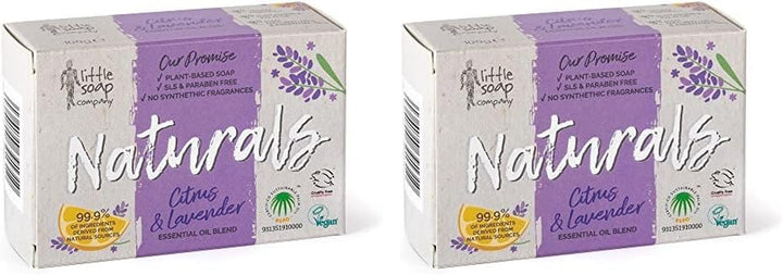 Naturals Range - Bar Soap | Vegan, Cruelty Free, No SLS or Parabens, Refreshing Cleansing Soap Bar, Natural Eco Friendly Body & Hand Soap, 100G (Lemon Zest)