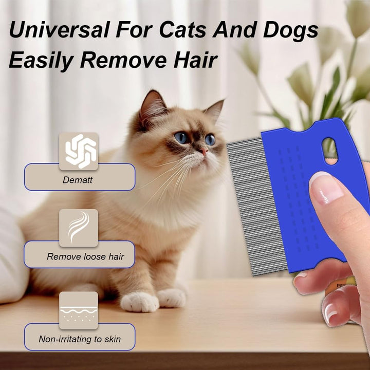 Lice Comb, 5 Pcs Lice Combs, Double Sided Lice Combs, Stainless Steel Tooth Comb, Lice Removal Comb