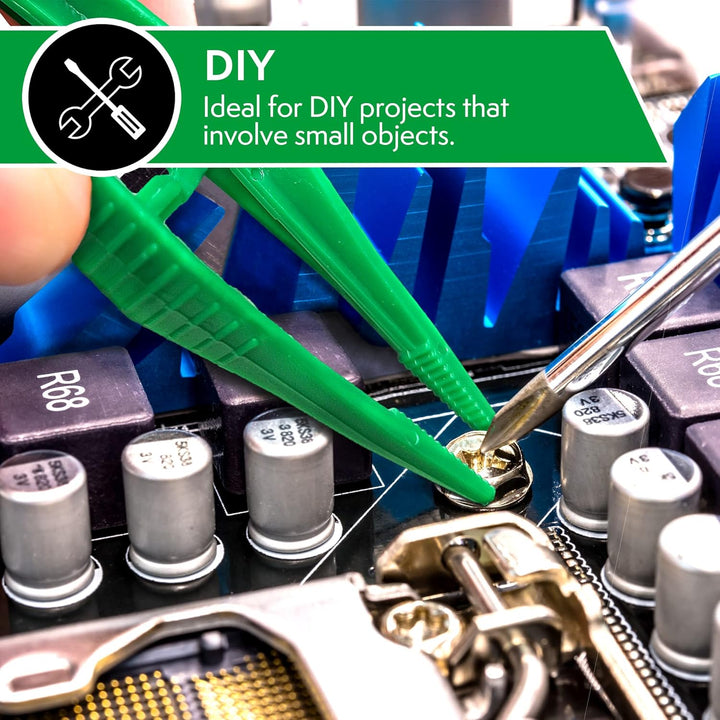 First Aid Disposable Plastic Tweezers 12.5Cm - Box of 20