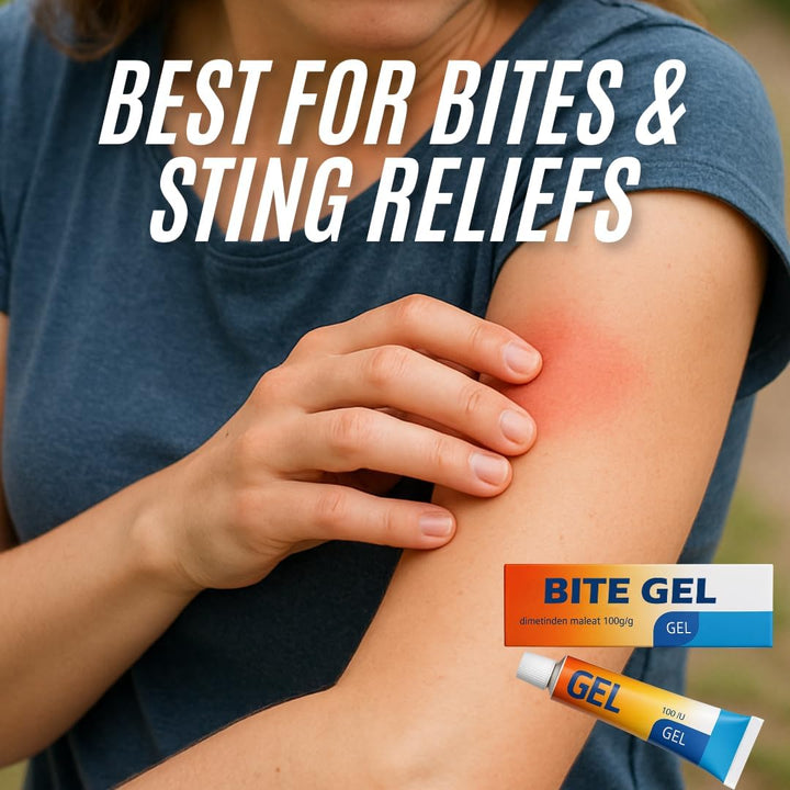 Fenistil Gel 30G Insect Bites -, Skin Allergies, Sunburn, and Dermatitis Itch Treatment – Fast-Acting Topical Antihistamine Gel for Itchy, Irritated, or Inflamed Skin