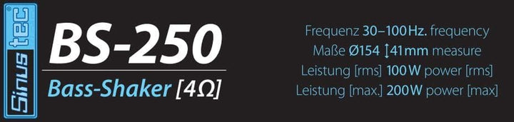 14019 BS 250 Noise Generator 4 Ohm, Black