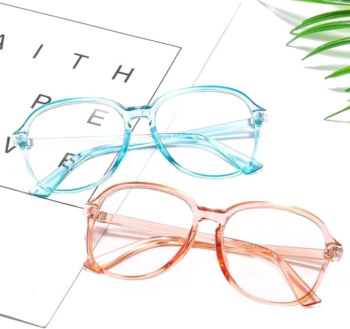 Large Oversized Retro Vintage Classic Clear Transparent Glasses Frame HD Lens Eyewear Glasses