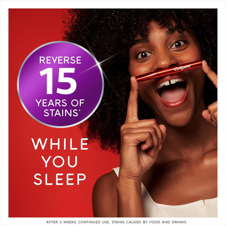 Max White Overnight Teeth Whitening Serum - Home Teeth Whitening Pen - Reverses 15 Years of Stains* While You Sleep - New and Improved Applicator - Enamel-Safe - Easy to Use