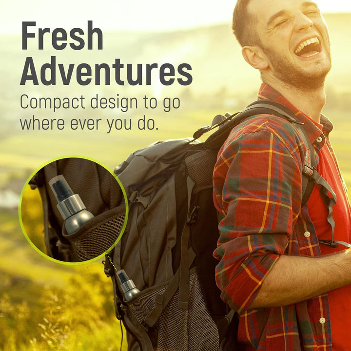 Natural Shoe Freshener & Deodoriser with 6 Powerful Essential Oils for Long-Term Odour Control, Great for Sports, Fresh Lemon Scent. Lemon Fresh Shoes Every Day.