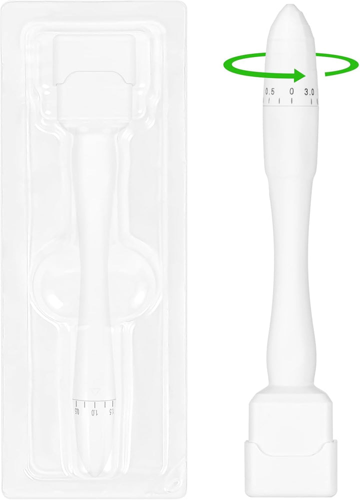 Derma Roller, 1Mm Microneedle Derma Roller for Men and Women, Professional Microneedling Derma Needling, Micro Needle Roller Facial Wrinkles Hair Loss Stretch Marks Hair Regrowth