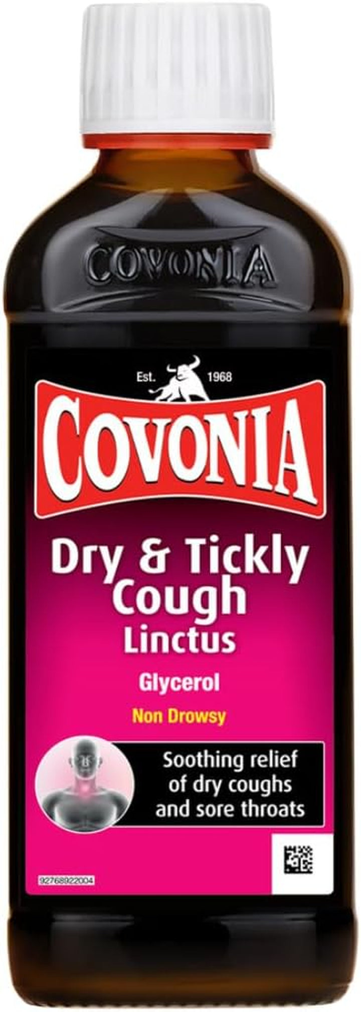 Dry & Tickly Cough Linctus Soothes and Provides Relief from Dry Coughs and Sore Throats Non Drowsy Cough Syrup Suitable for Vegetarians Cold and Flu Relief, 300Ml (Always Read Label First)