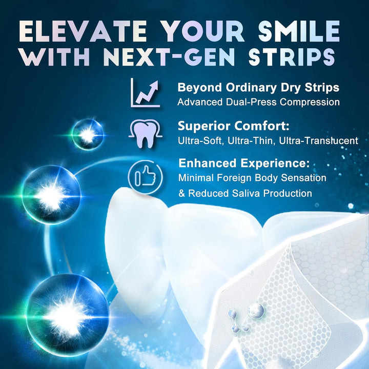 Teeth Whitening Strips for Tooth White: Professional Dentist Formulated Teeth Whitener Enamel 14 Treatments Enamel-Safe – 28 Non-Sensitive Strips (28 Count (Pack of 1), Mild Mint)