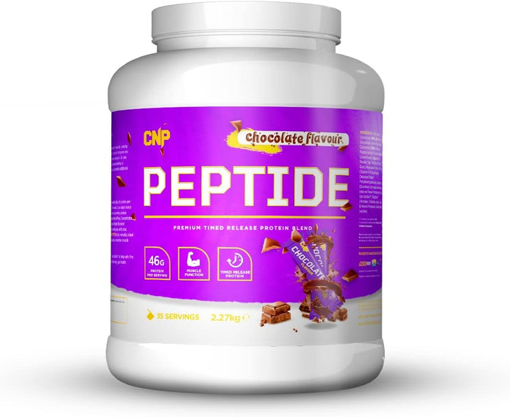 Peptide, High Protein 48G Premium Timed Release Protein Blend, Micellar Casein, Digestive Enzymes, 2.2Kg, 6 Flavours Available (Strawberry) Casein protein, Slow-digesting protein, Protein supplement, Protein powder, Muscle recovery protein, Fitness protei