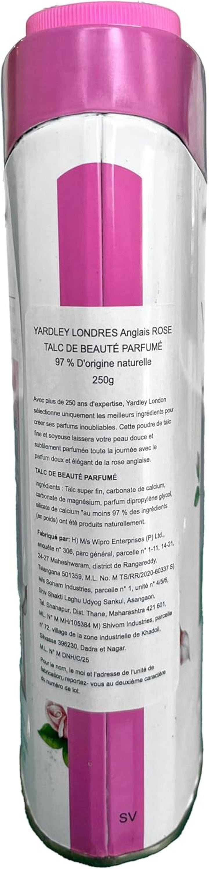 English Rose Perfumed Talc - 250 G