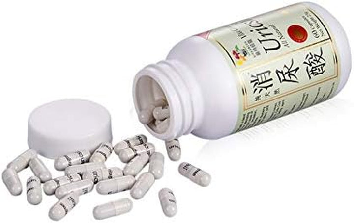 Urinary Uric Acid Herbal Supplement, Natural Cleanse Supplements, Extra Strength Uricsil Kidney Support Medicine, Purine Control Treatment, Promote Healthy Level - 60 Capsules