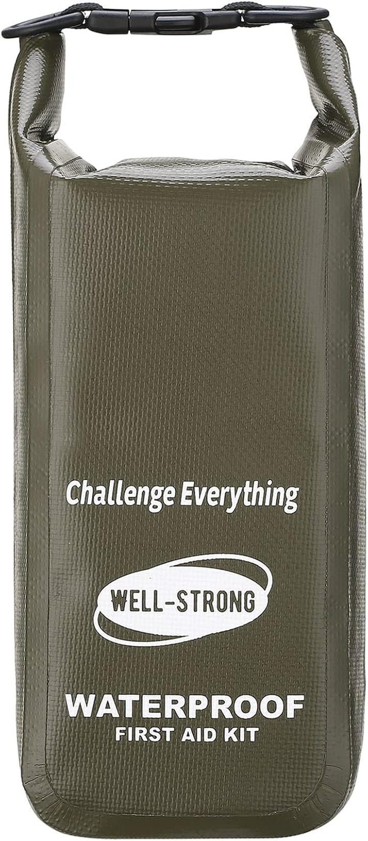 Waterproof First Aid Kit Roll Top Boat Emergency Kit with Waterproof Contents for Fishing Kayaking Boating Swimming Camping Rafting Beach Orange