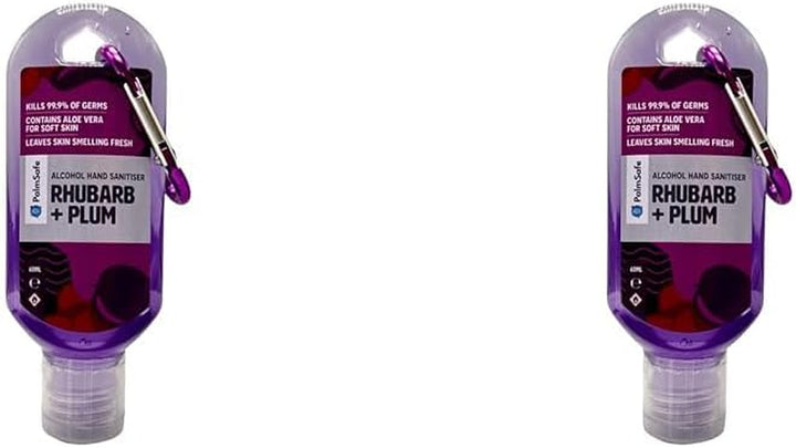 Watermelon 60Ml anti Bacterial Premium Hand Sanitiser Travel Size Refillable Clip Bottle Quick Drying Non Sticky Extra Moisturising Kills 99.9% of Viruses and Bacteria